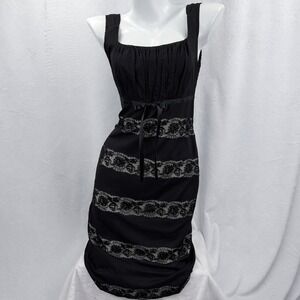 Y2K Nougat London Whimsigoth Fairy Grunge Lace Midi Dress Dark Romantic Gothic